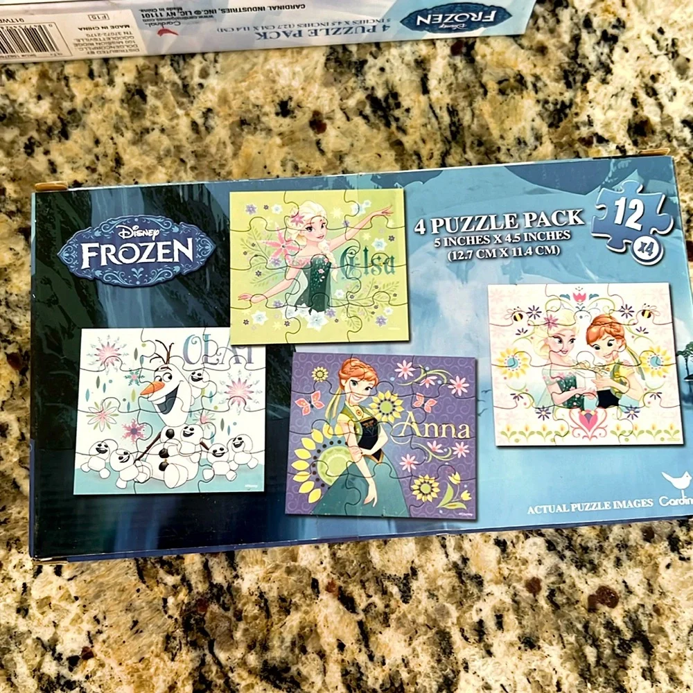 Bundle of 3 Disney Movie Puzzles New in Box